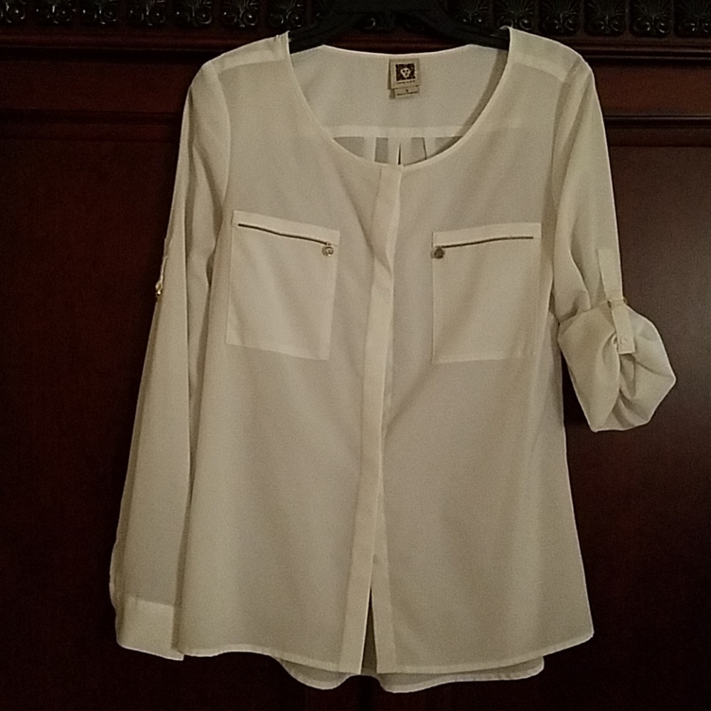 Anne Klein White Blouse